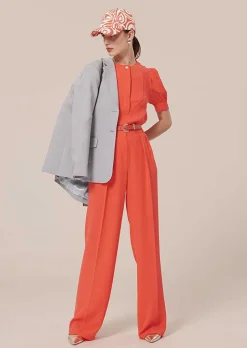 Blouse En Crepe Corail Tourterelle*TARA JARMON Fashion