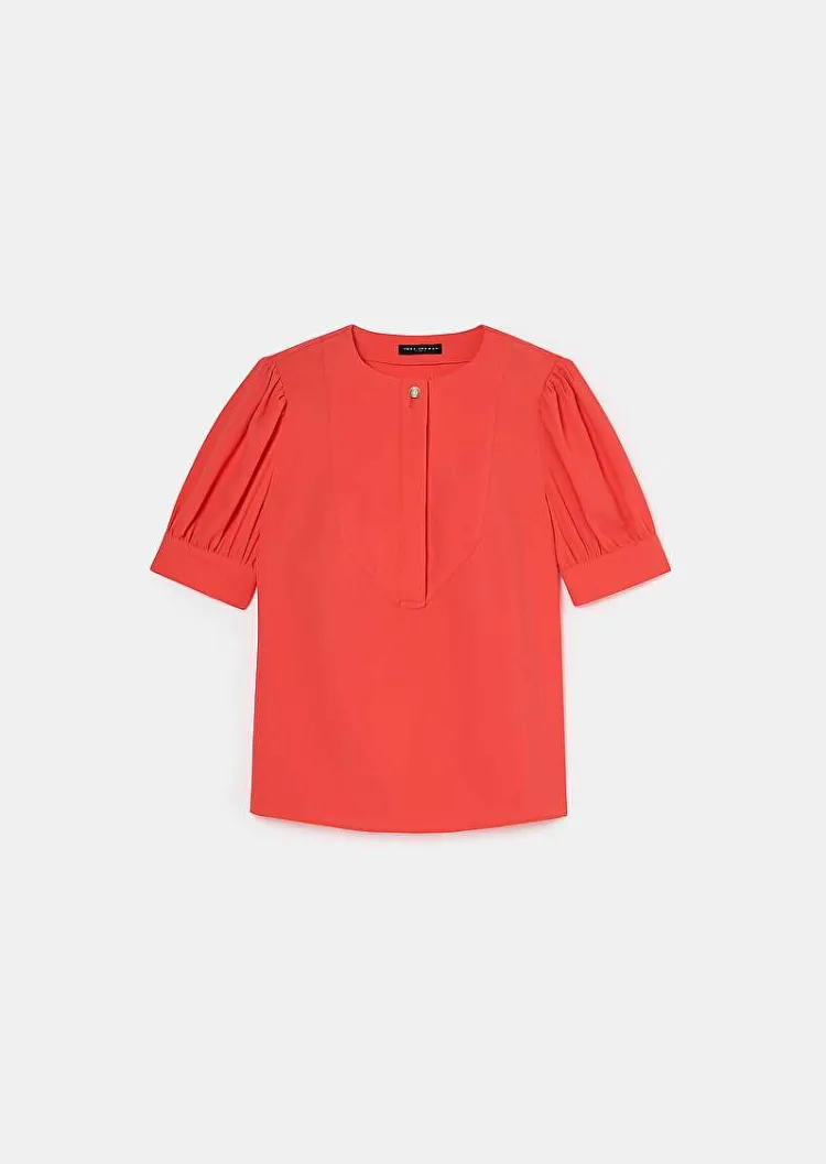 Blouse En Crepe Corail Tourterelle*TARA JARMON Fashion