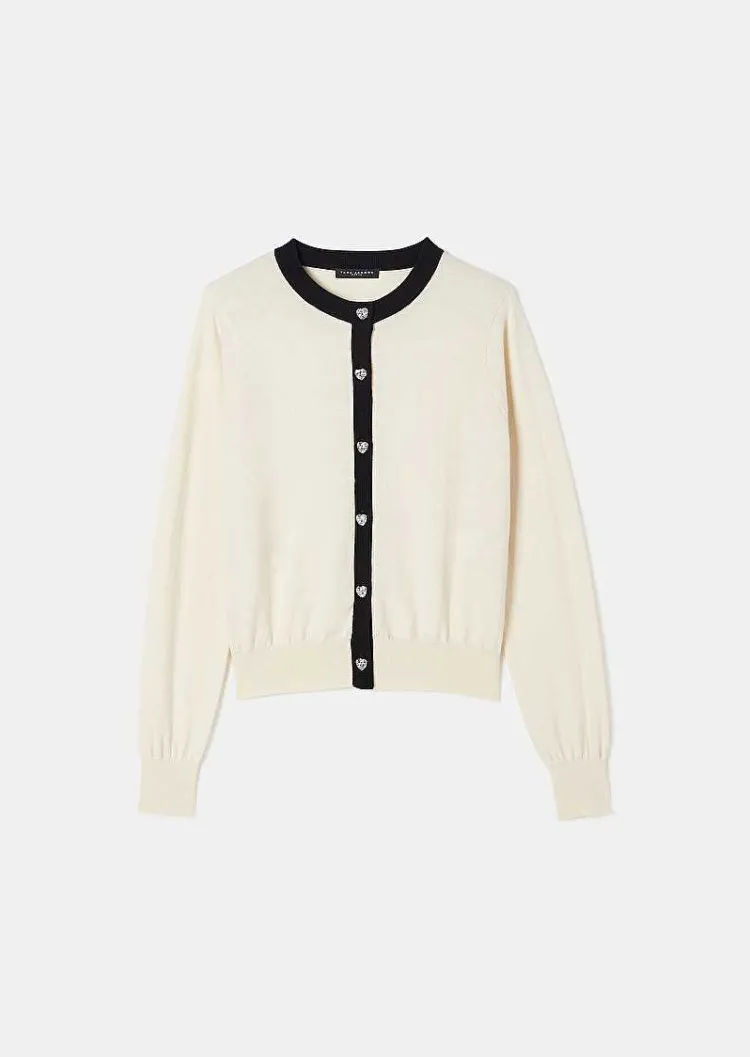 Cardigan Gaelle En Coton Et Laine Ecru*TARA JARMON Outlet