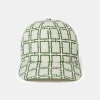 Carole Ecru Avec Chapeau Design Graphique Vert*TARA JARMON Outlet