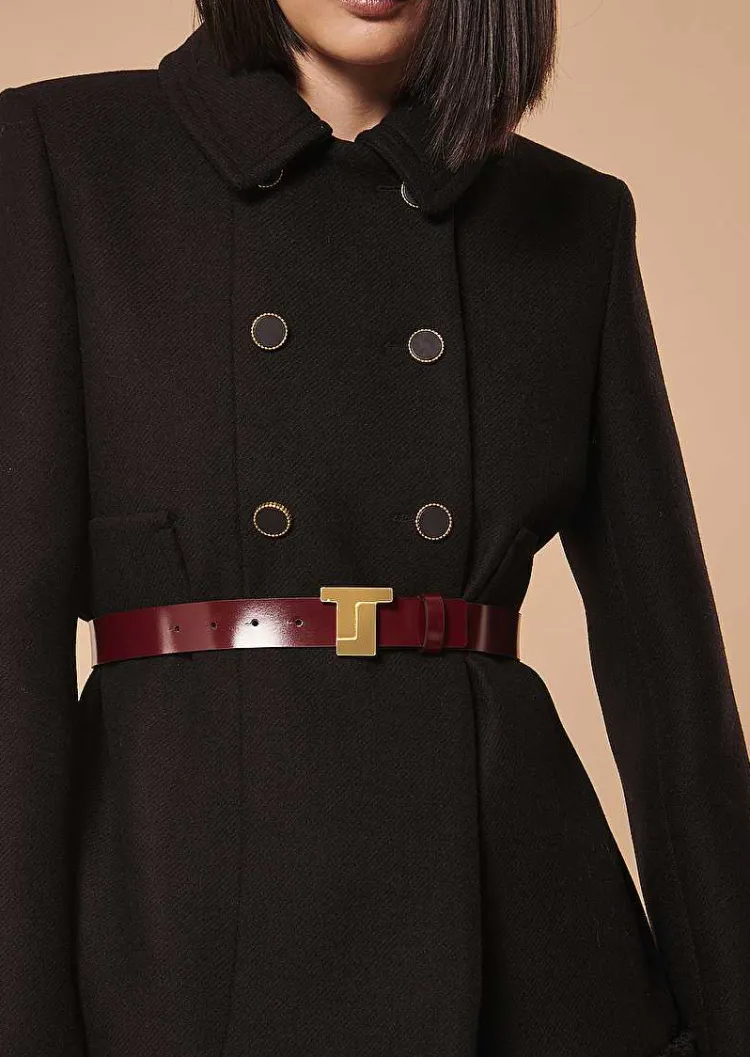 Ceinture 8 Bis En Cuir Bordeaux*TARA JARMON Fashion
