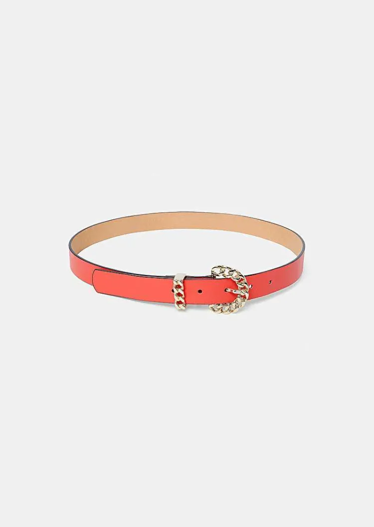 Ceinture En Cuir Bella Corail*TARA JARMON Clearance