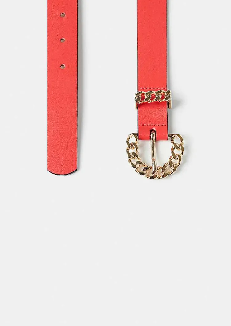 Ceinture En Cuir Bella Corail*TARA JARMON Clearance