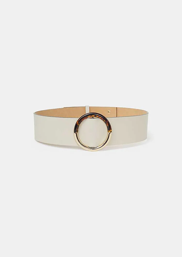Ceinture Lauren En Cuir Ecru*TARA JARMON Sale