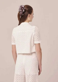 Chemise Brodee Blanche Cheryl*TARA JARMON Discount