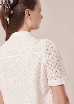 Chemise Brodee Blanche Cheryl*TARA JARMON Discount