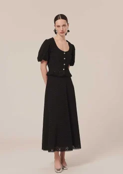 Chemise Brodee Noire Clorinda*TARA JARMON Online