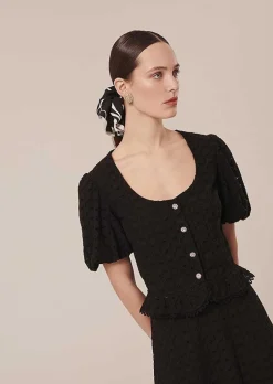Chemise Brodee Noire Clorinda*TARA JARMON Online