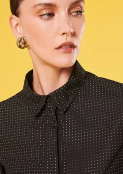 Chemise Camille Noire A Pois Blancs*TARA JARMON Best