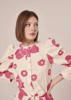Chemise Cleo Ecru Imprime Fleur*TARA JARMON Discount