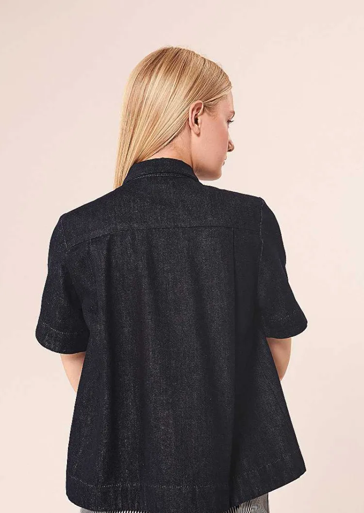 Chemise En Jean Bleu Nuit Camilla*TARA JARMON Outlet