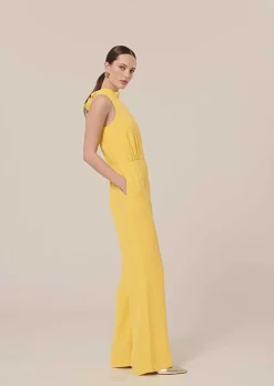 Combinaison Cecile En Crepe Jaune*TARA JARMON Clearance