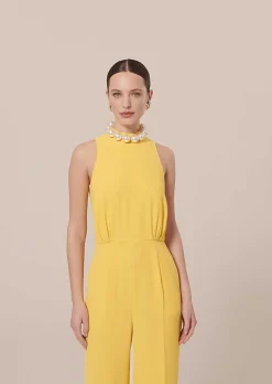Combinaison Cecile En Crepe Jaune*TARA JARMON Clearance