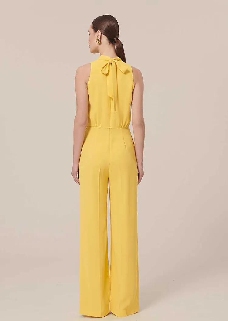 Combinaison Cecile En Crepe Jaune*TARA JARMON Clearance