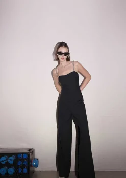 Combinaison Clotilde En Laine Froide Noire*TARA JARMON Best