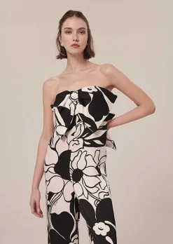 Combinaison Coeur Ecru Avec Fleurs Noires*TARA JARMON Clearance