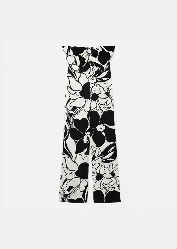 Combinaison Coeur Ecru Avec Fleurs Noires*TARA JARMON Clearance