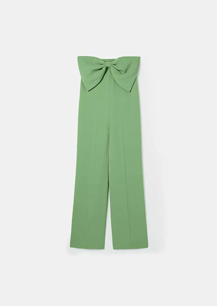 Combinaison En Crepe Verte Coeur*TARA JARMON Fashion