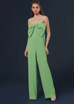 Combinaison En Crepe Verte Coeur*TARA JARMON Fashion