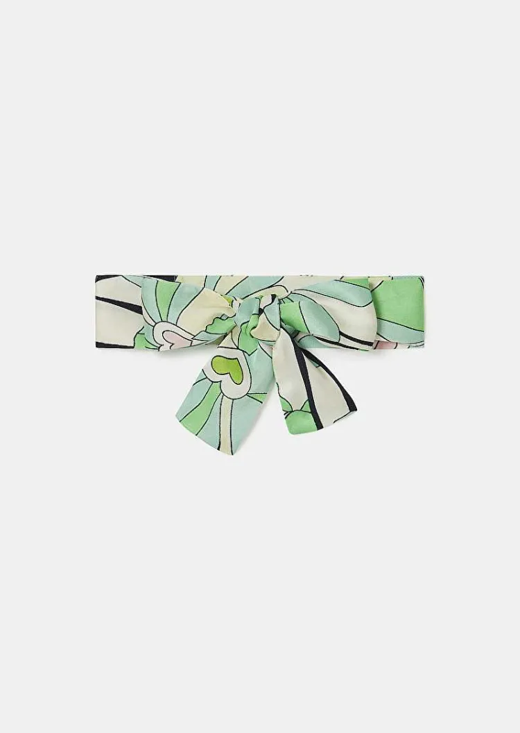 Echarpe Verte A Imprime Floral Evelyse*TARA JARMON Sale