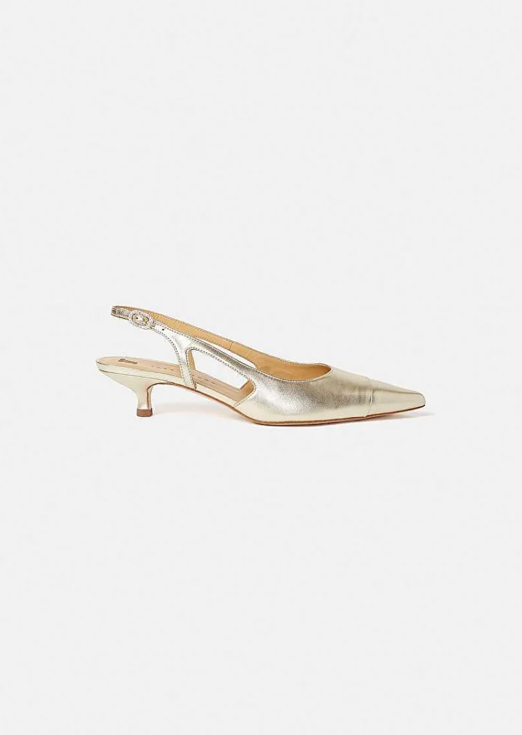 Escarpins En Cuir Metallise Dore Kaia*TARA JARMON Online