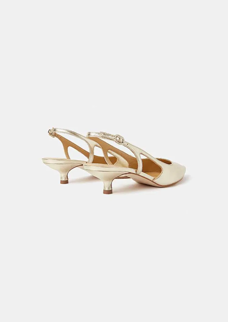 Escarpins En Cuir Metallise Dore Kaia*TARA JARMON Online