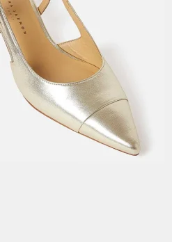 Escarpins En Cuir Metallise Dore Kaia*TARA JARMON Online