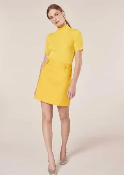 Jupe Courte Jaune Janice*TARA JARMON Clearance