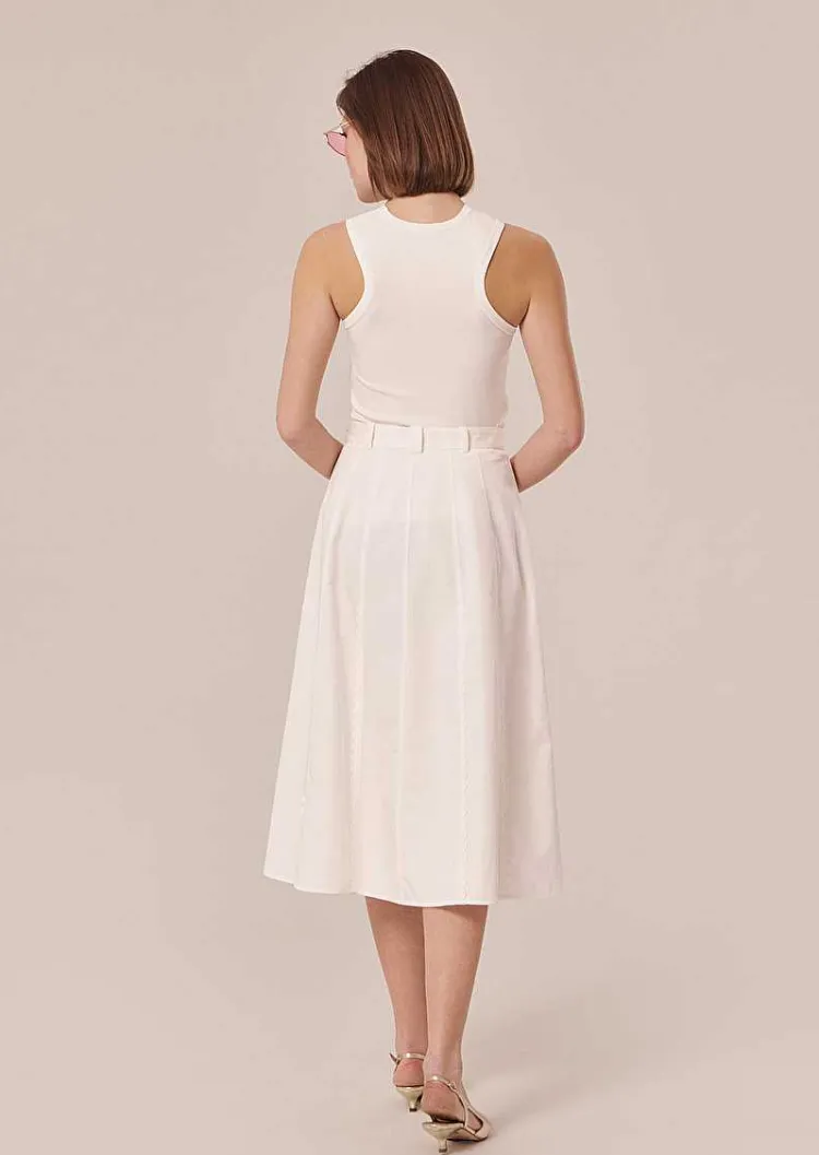 Jupe En Coton Blanc Jil*TARA JARMON Fashion