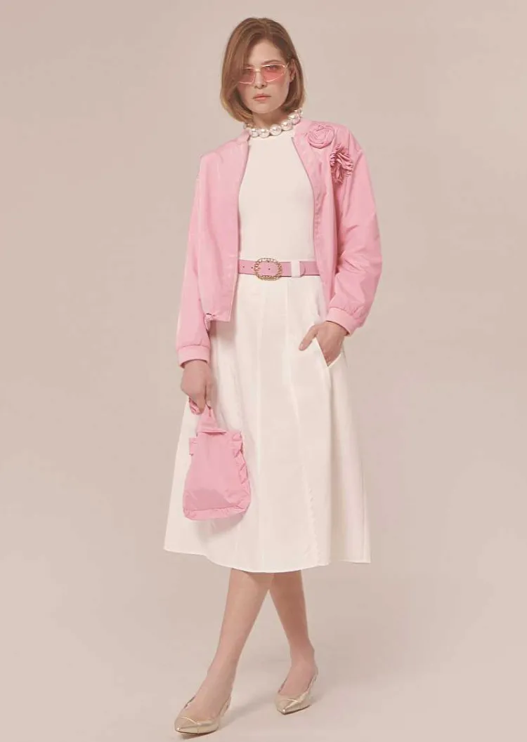 Jupe En Coton Blanc Jil*TARA JARMON Fashion