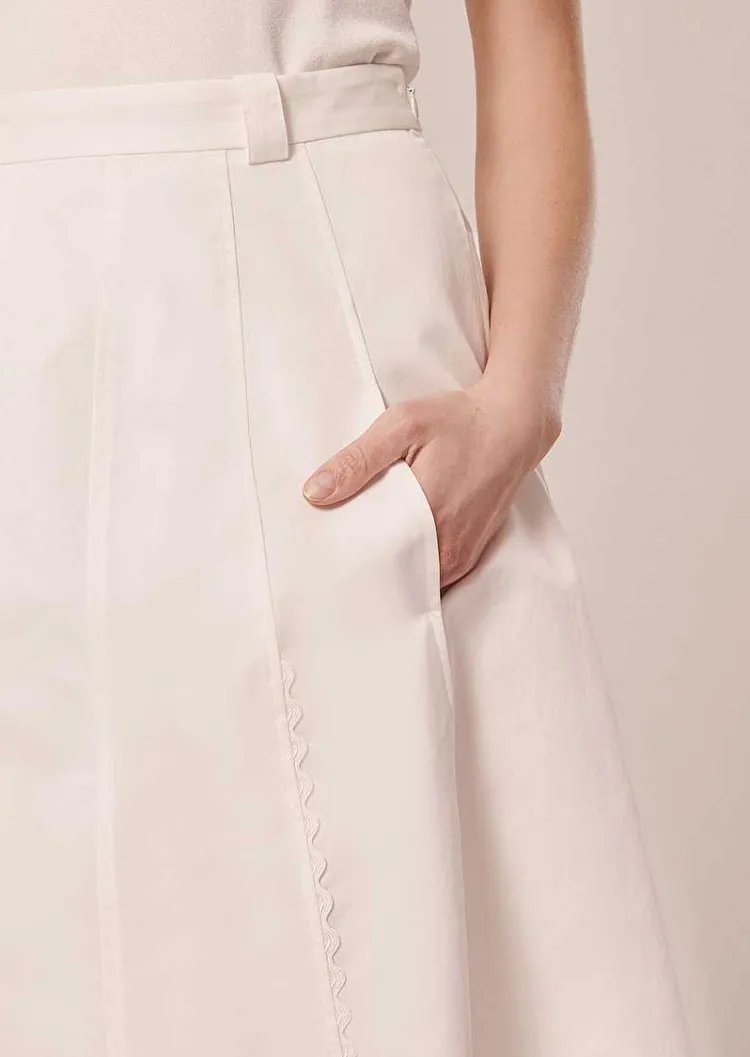 Jupe En Coton Blanc Jil*TARA JARMON Fashion