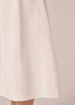 Jupe En Coton Blanc Jil*TARA JARMON Fashion