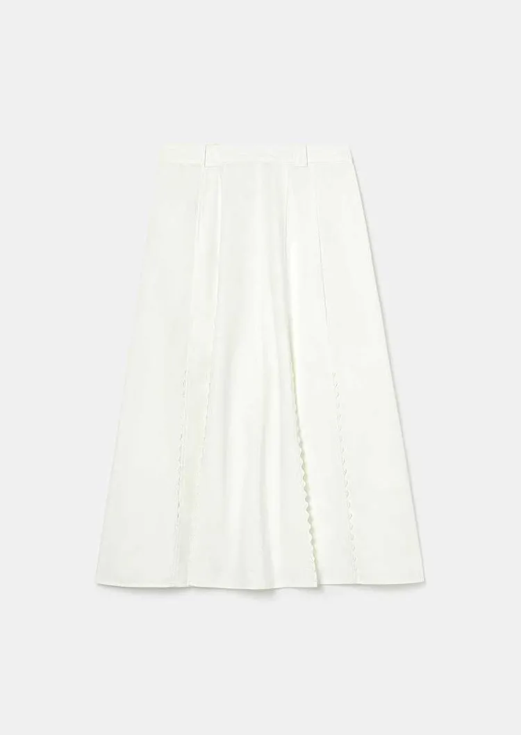 Jupe En Coton Blanc Jil*TARA JARMON Fashion