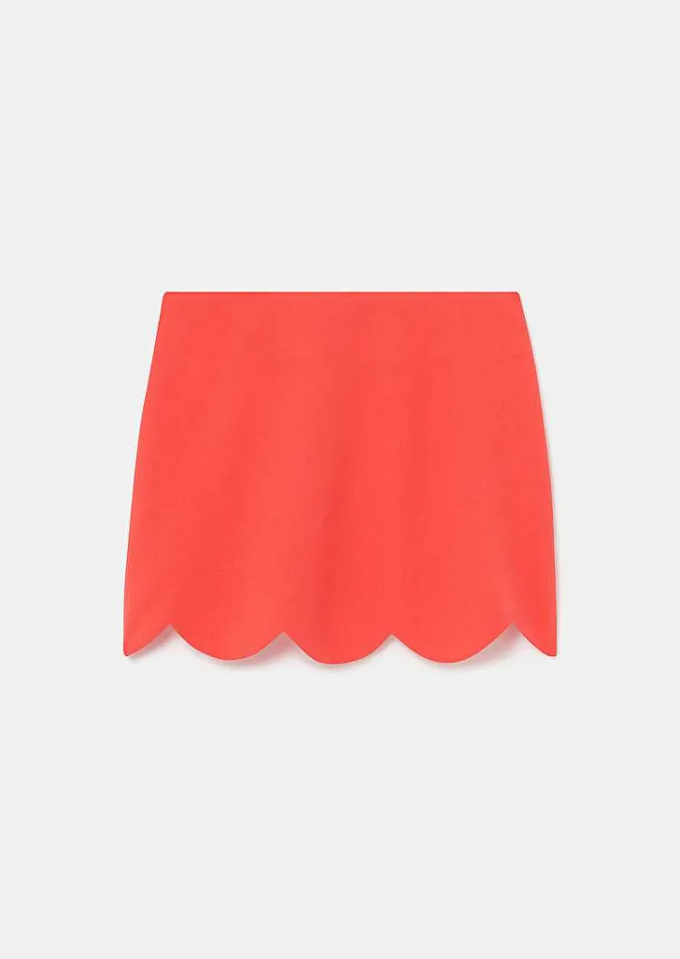 Jupe En Crepe Corail Joliette*TARA JARMON Clearance