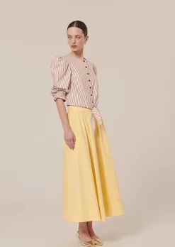 Jupe Jelato En Popeline Jaune Croustillante*TARA JARMON Discount