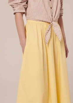 Jupe Jelato En Popeline Jaune Croustillante*TARA JARMON Discount