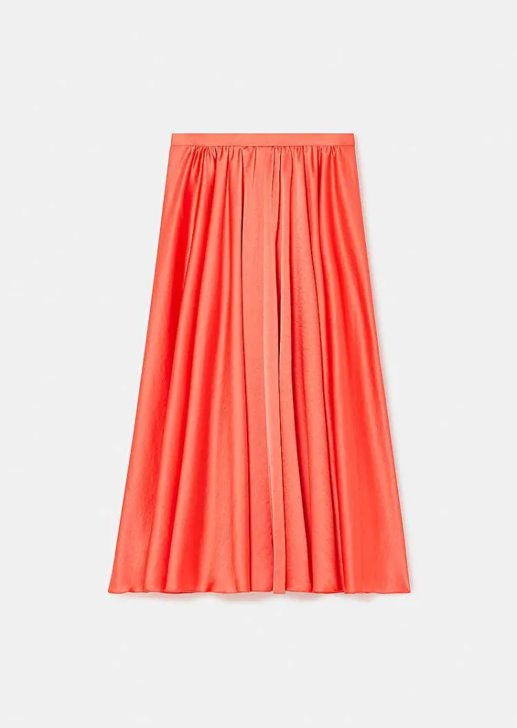 Jupe Jolanda Corail En Satin Fluide*TARA JARMON Clearance