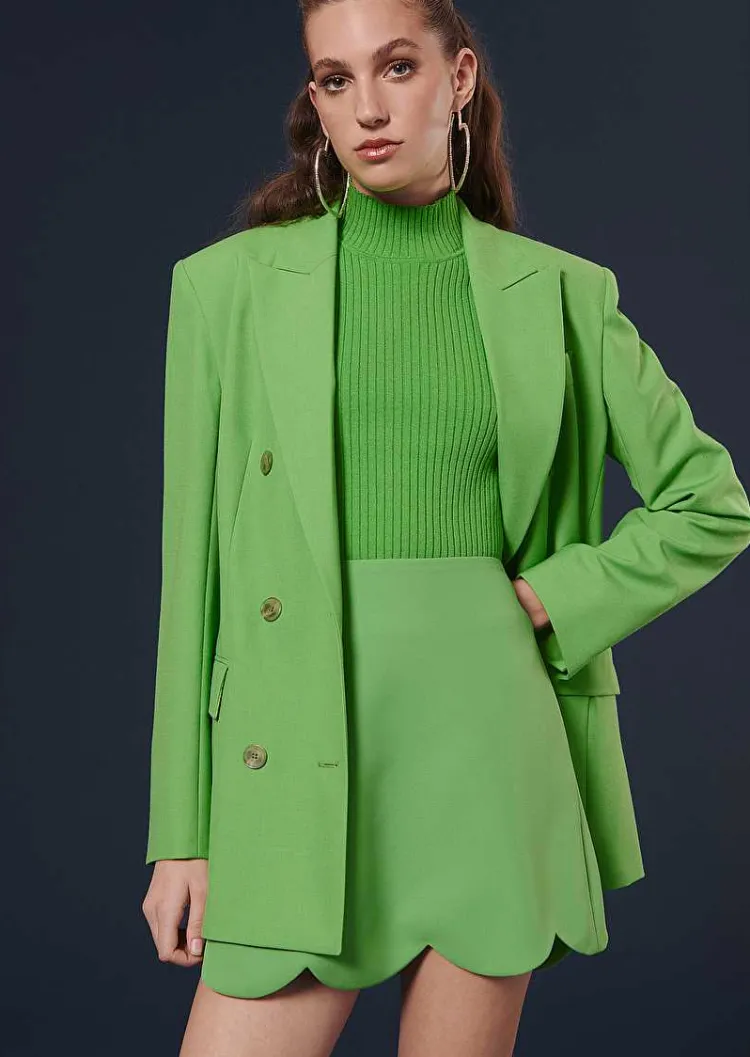 Jupe Joliette En Crepe Vert*TARA JARMON Clearance