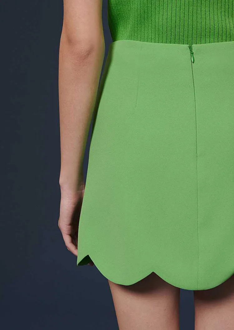 Jupe Joliette En Crepe Vert*TARA JARMON Clearance