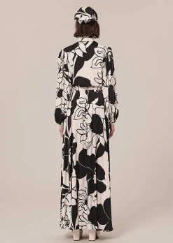 Jupe Joya Ecru A Fleurs Noires*TARA JARMON New