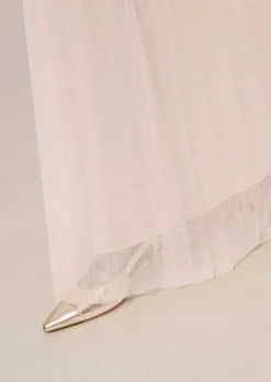 Jupe Juliette En Tulle Plisse Ecru*TARA JARMON Sale