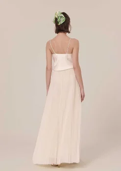 Jupe Juliette En Tulle Plisse Ecru*TARA JARMON Sale