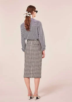 Jupe Vichy Noire Justina*TARA JARMON Discount