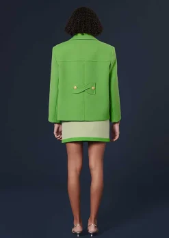 Manteau Marcello En Double Coton Vert*TARA JARMON New