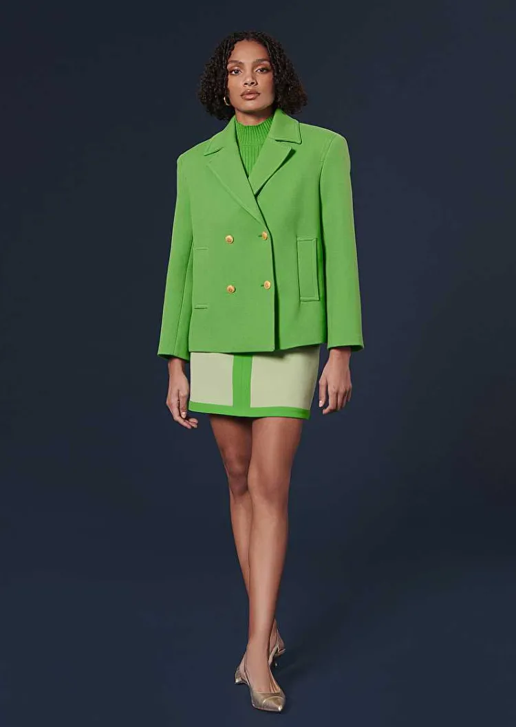 Manteau Marcello En Double Coton Vert*TARA JARMON New