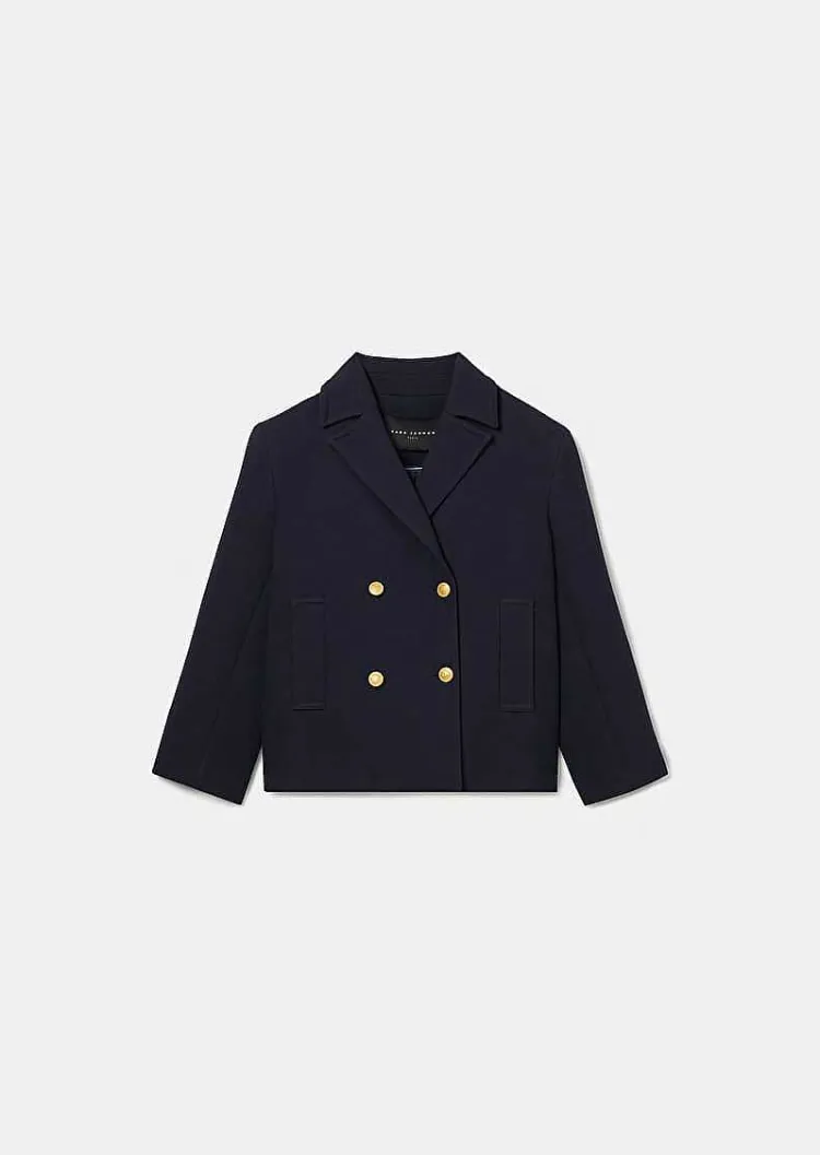 Manteau Marcello En Double Coton Bleu Nuit*TARA JARMON Outlet