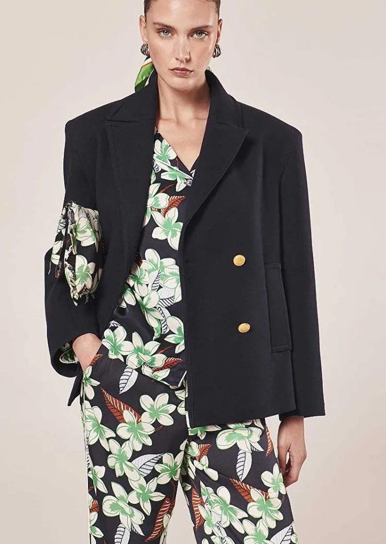 Manteau Marcello En Double Coton Bleu Nuit*TARA JARMON Outlet