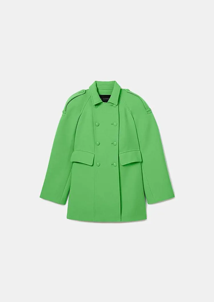 Manteau Marnie En Double Coton Vert*TARA JARMON Clearance