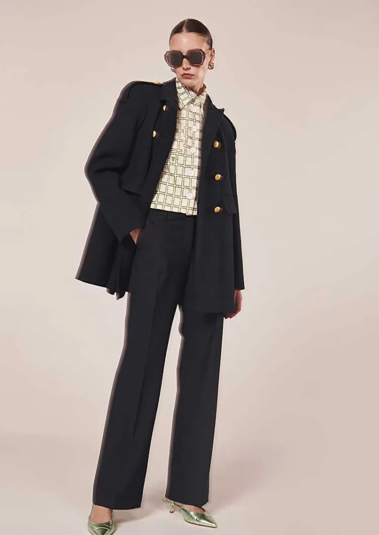 Manteau Marnie En Double Coton Bleu Nuit*TARA JARMON Hot