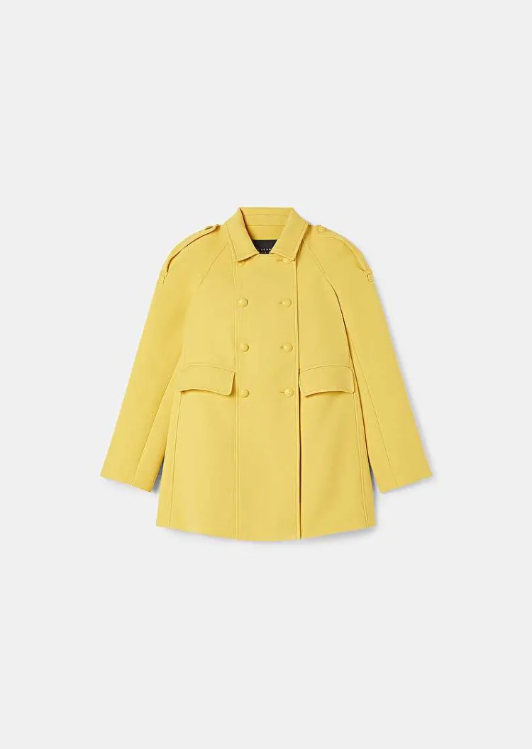 Manteau Marnie En Double Coton Jaune*TARA JARMON Hot